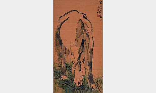 徐悲鸿《立马图》轴