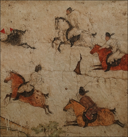 章怀太子墓壁画《打马球图》