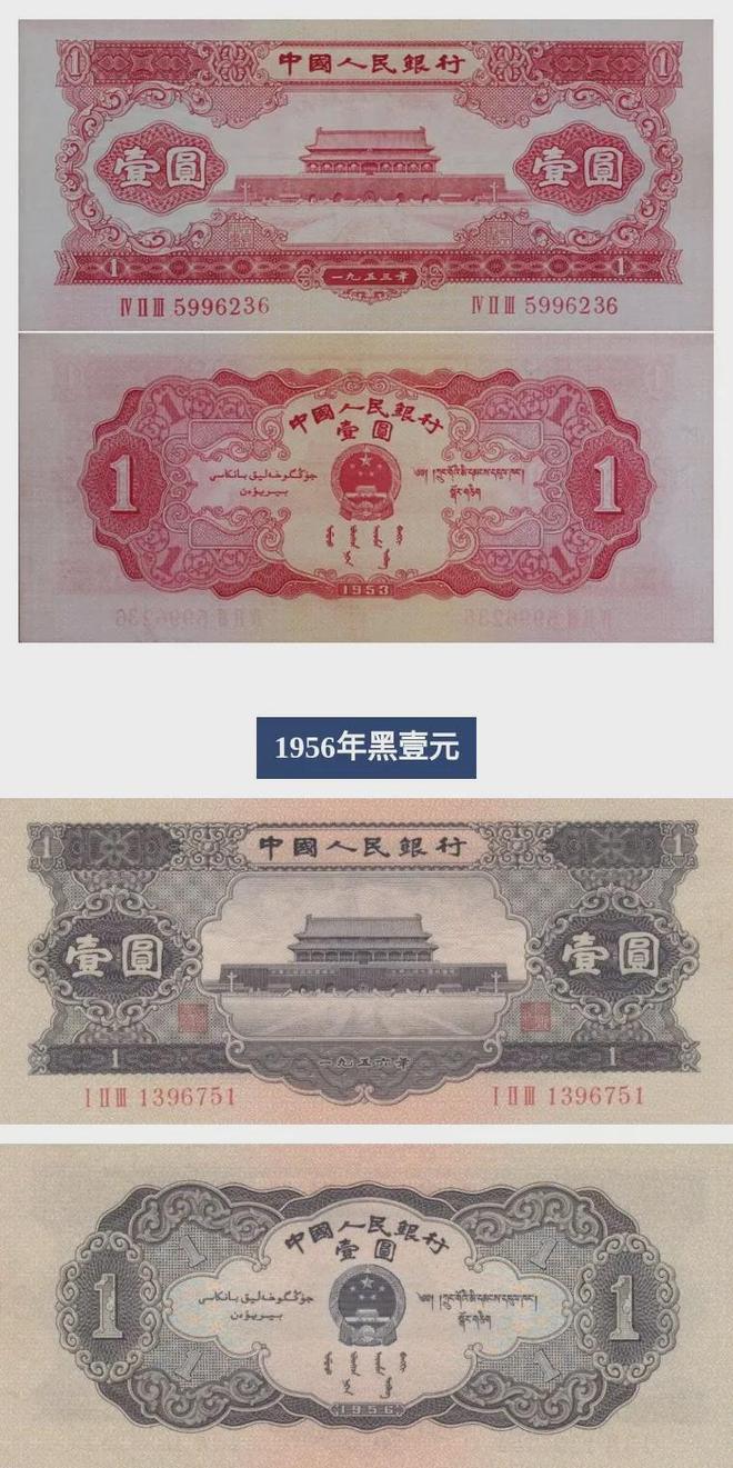中国人民币各种纸币发行时间表