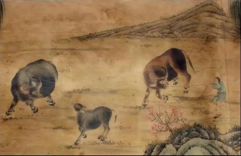 阎次平《牵牛图》