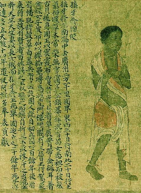 中国传世名画—萧绎《番客入朝图》