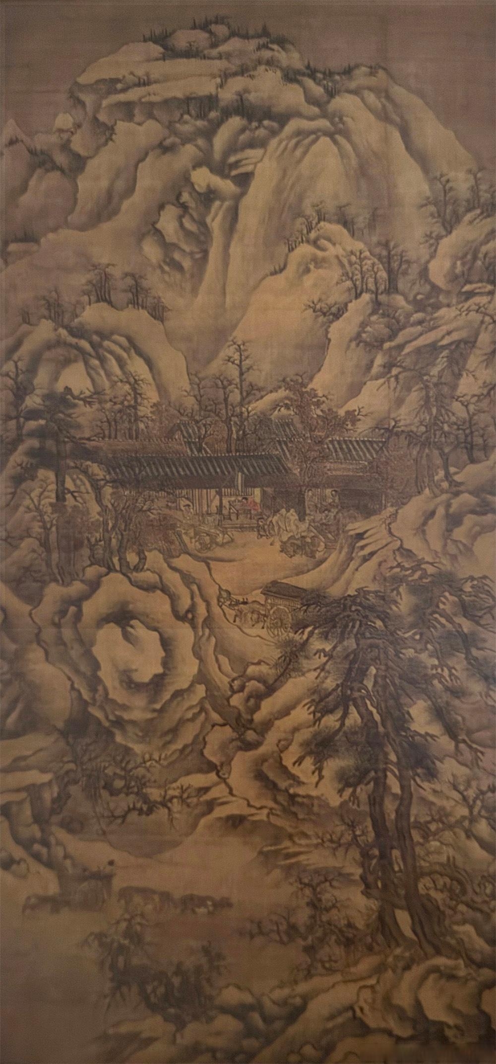  元代《雪川羁旅图》