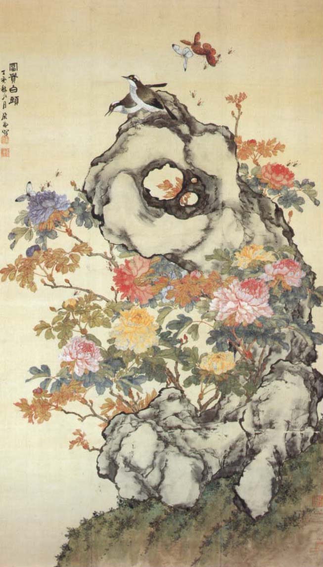 富贵白头图---居廉(清)