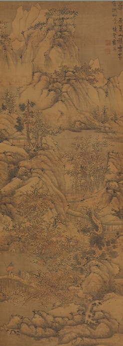 蓝瑛《万山积雪图》赏析