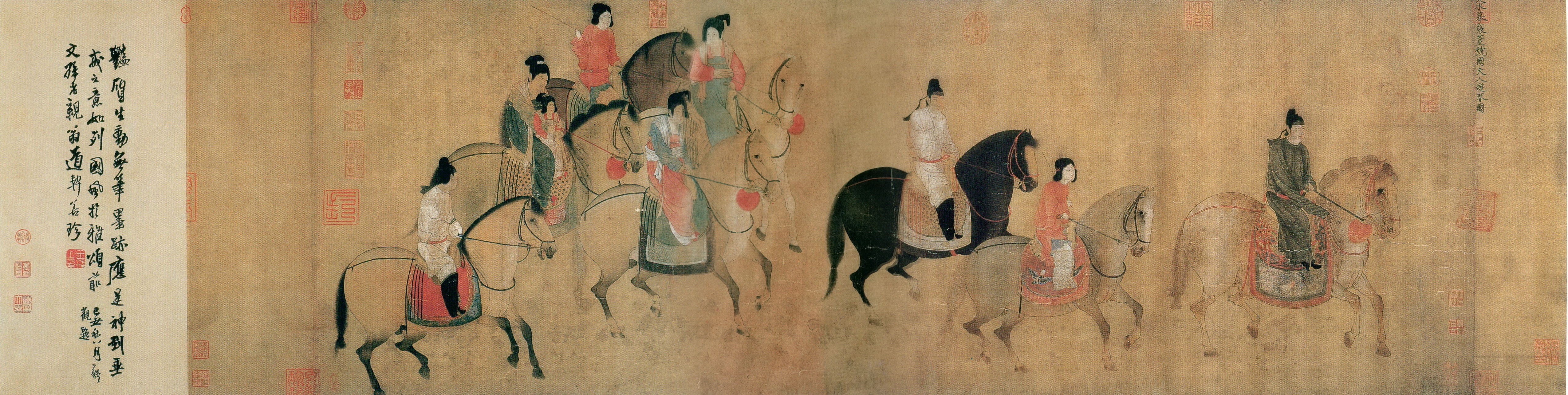 中国十大传世名画之三《唐宫仕女图》