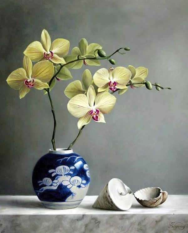 比利时Pieter Wagemans油画花卉静物