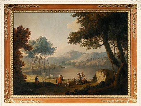 海岸风景画《那波里风景》欣赏