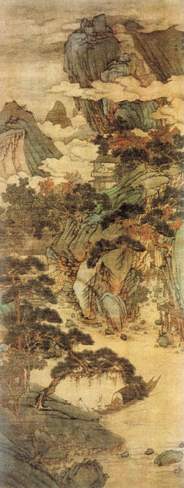 明 沈周《雪际停舟图》