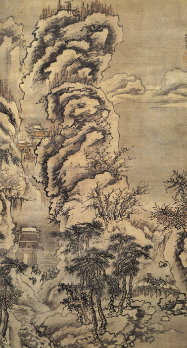戴进《雪景山水图》