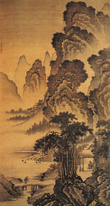 明 戴进 《溪堂诗思图》