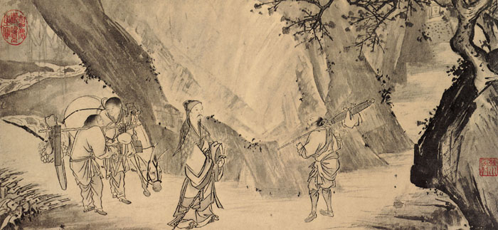 《归去来兮图—问征夫以前路》