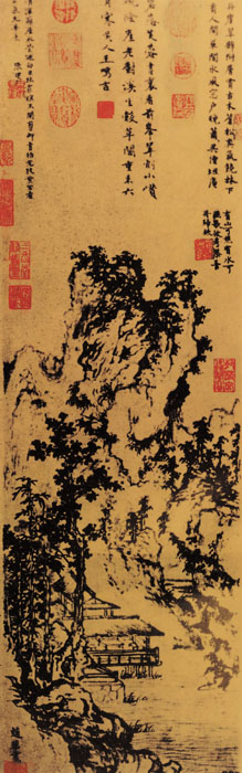 元 赵原《溪亭秋色图》