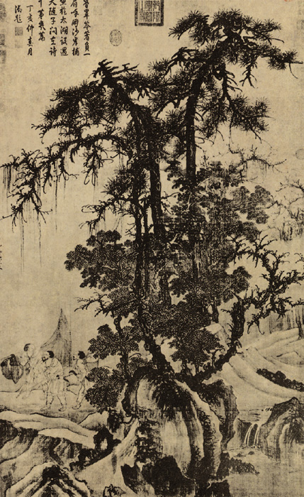 元 唐棣《霜浦归鱼图》