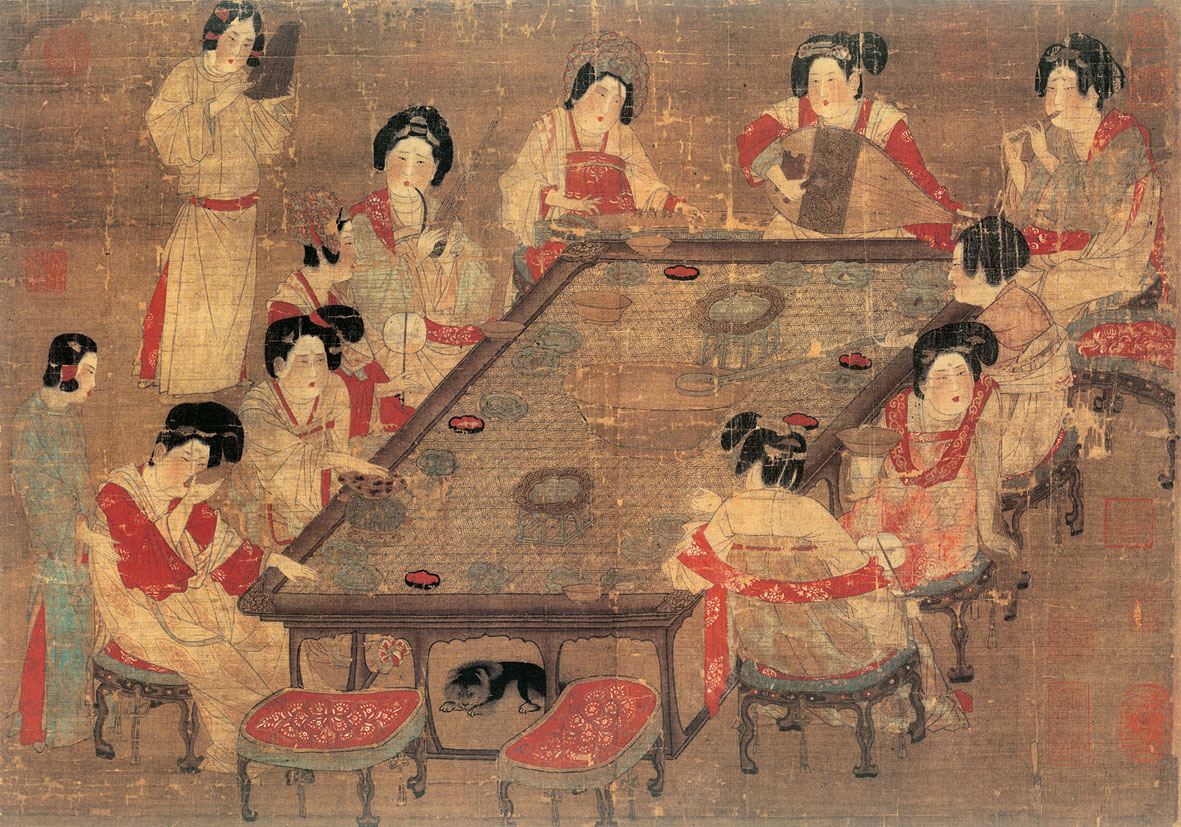 唐朝 佚名《宫乐图》