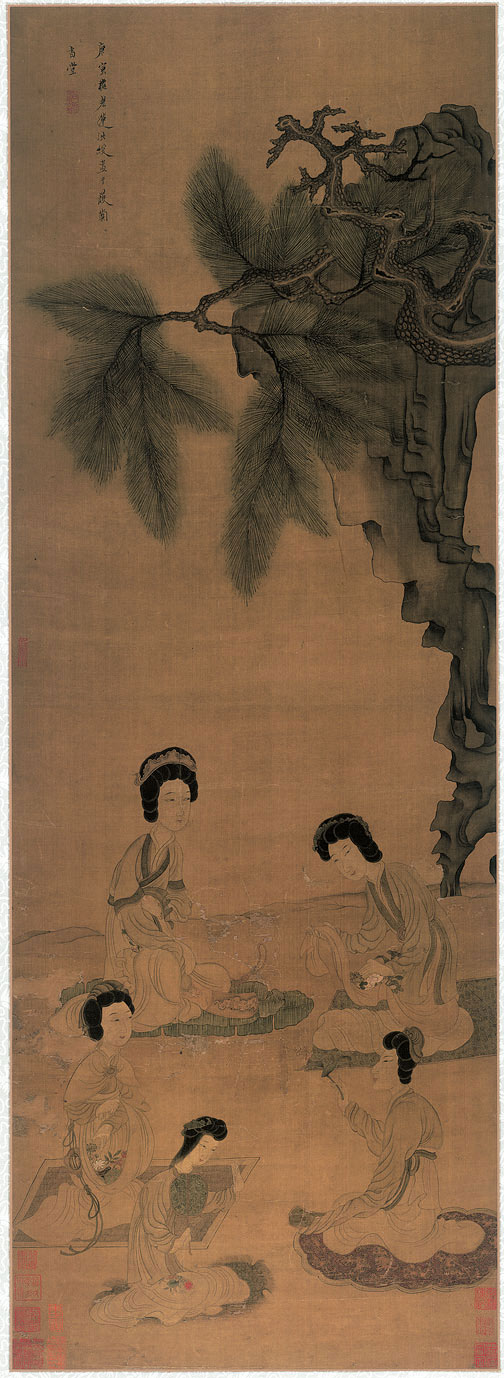 明 陈洪绶《斗草图》