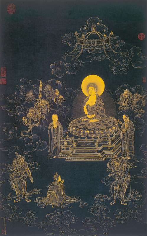 清 丁观鹏《无量寿佛图》