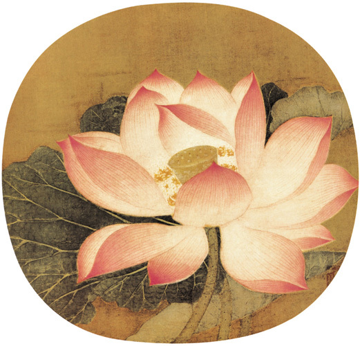 宋代，吴炳《出水芙蓉图》