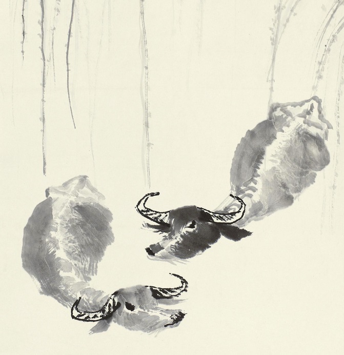 李可染画“牛”(一）