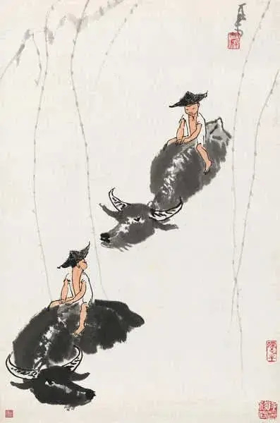 李可染画“牛”(二）
