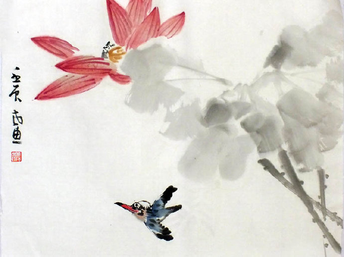 花鸟小品四件
