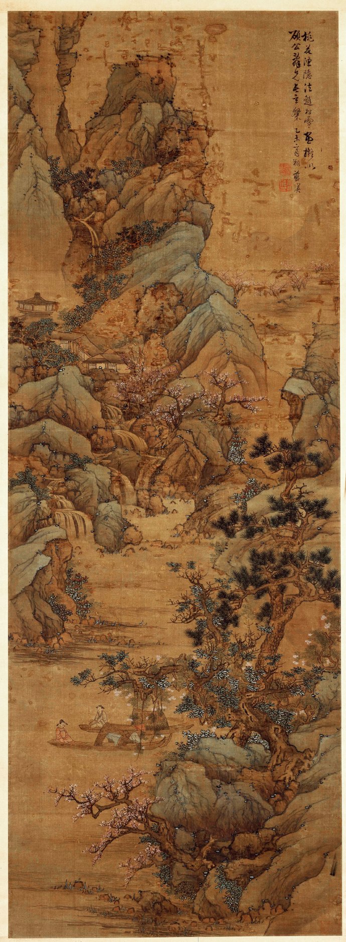 明.蓝瑛《桃花渔隐图》