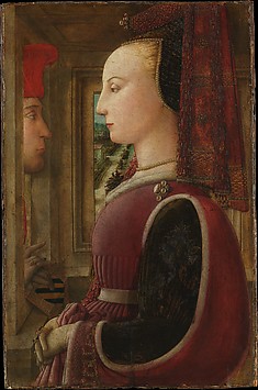 利皮《Portrait of a Woman with a Man at a C