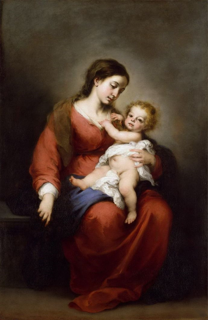 牟利罗《Virgin and Child》圣母与圣子