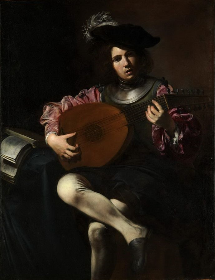 瓦伦汀《The Lute Player》弹鲁特琴的人