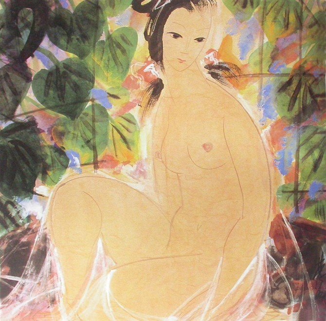 林风眠美女人物画欣赏