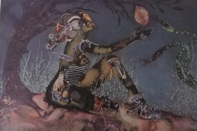 名画《摘禁果的人》Wangechi Mutu