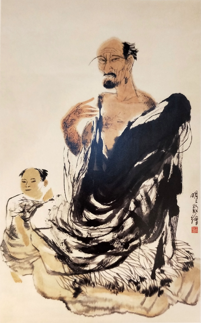 王明明(b.1952)   达摩