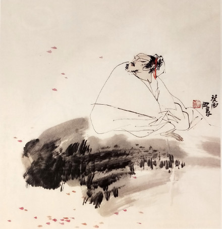  王西京《高士》