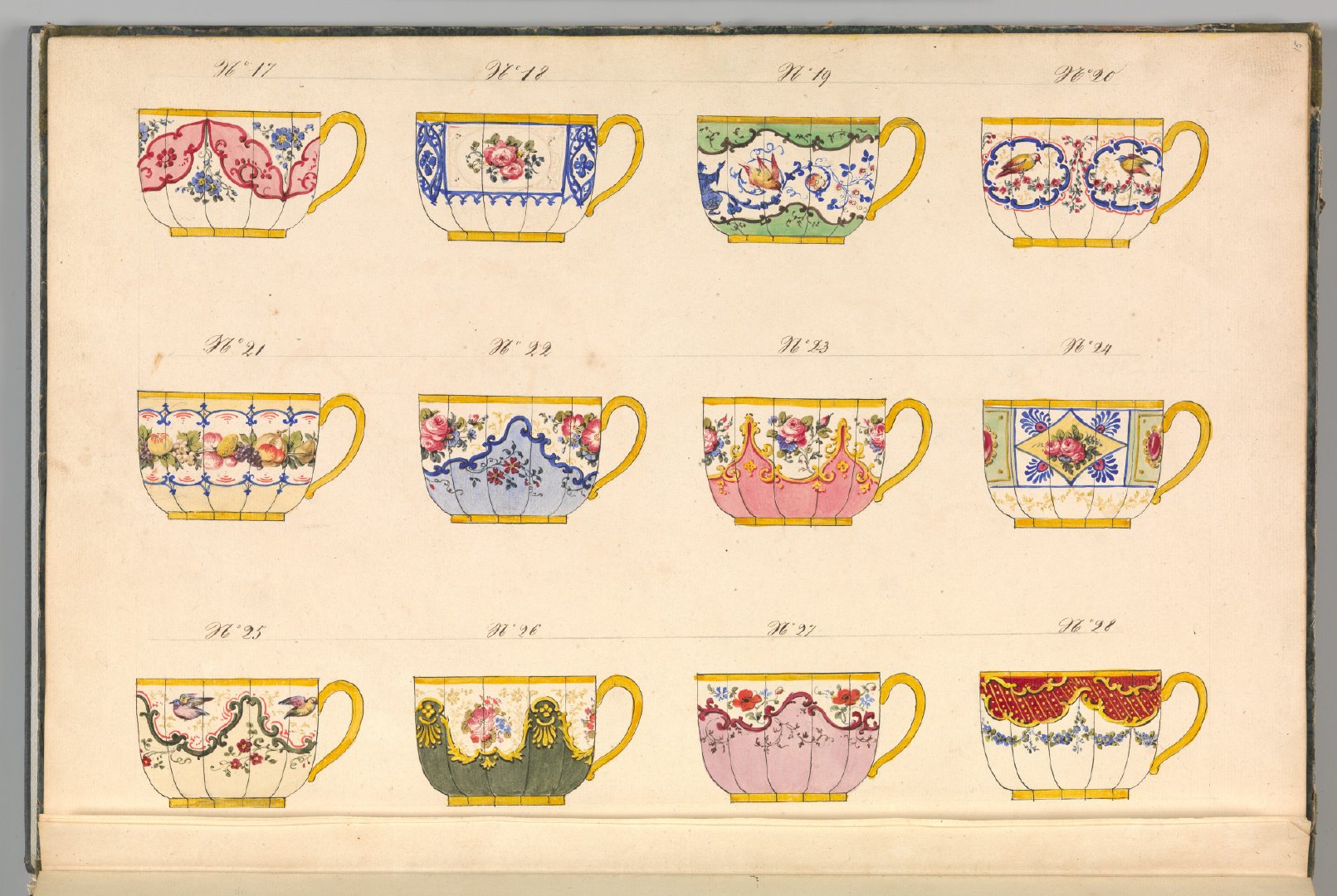 1825年至1850年间法国艺术家的瓷器设计图鉴