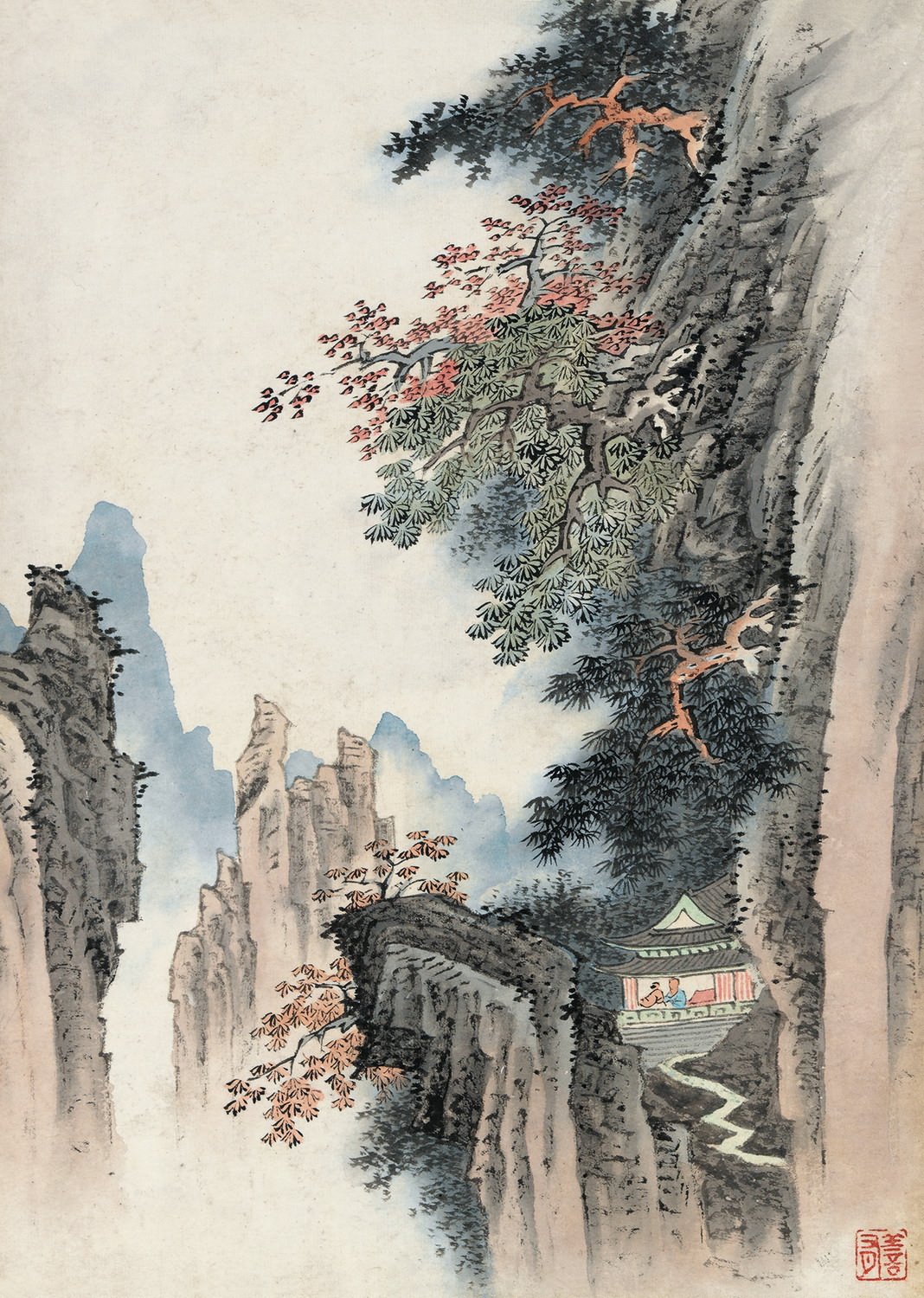 明代画家顾善有《摹古山水册》
