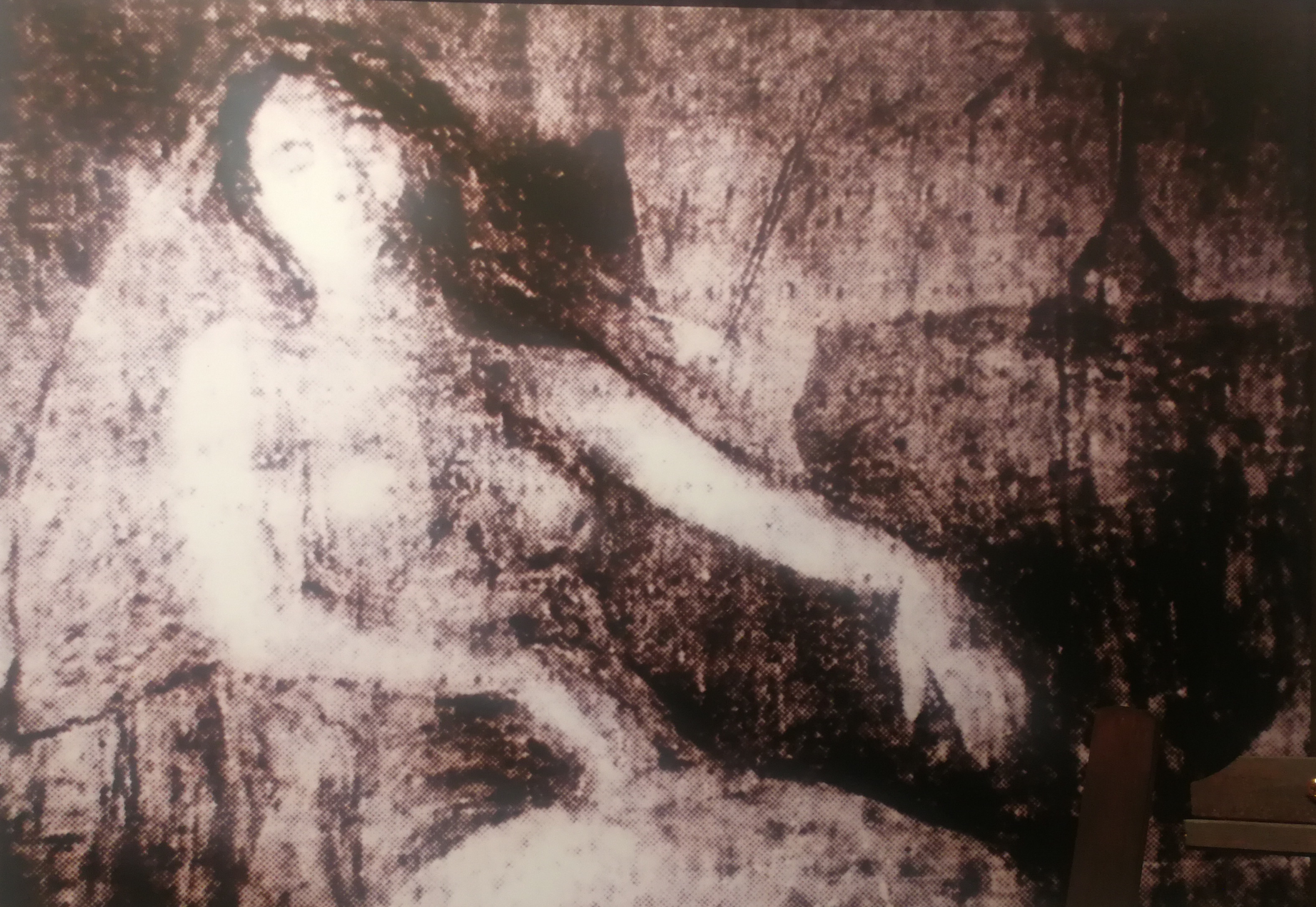 李叔同创作的著名油画《半裸女像》