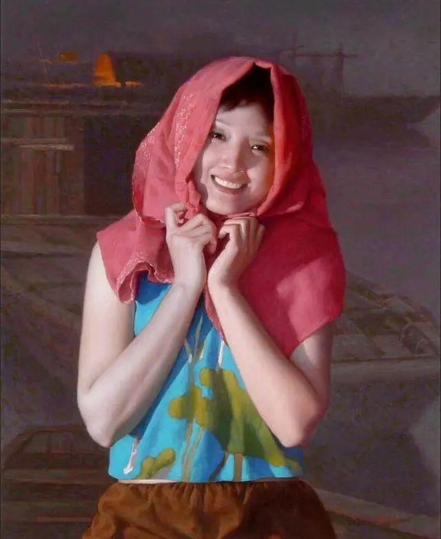沈汉武中国农村妇女油画作品