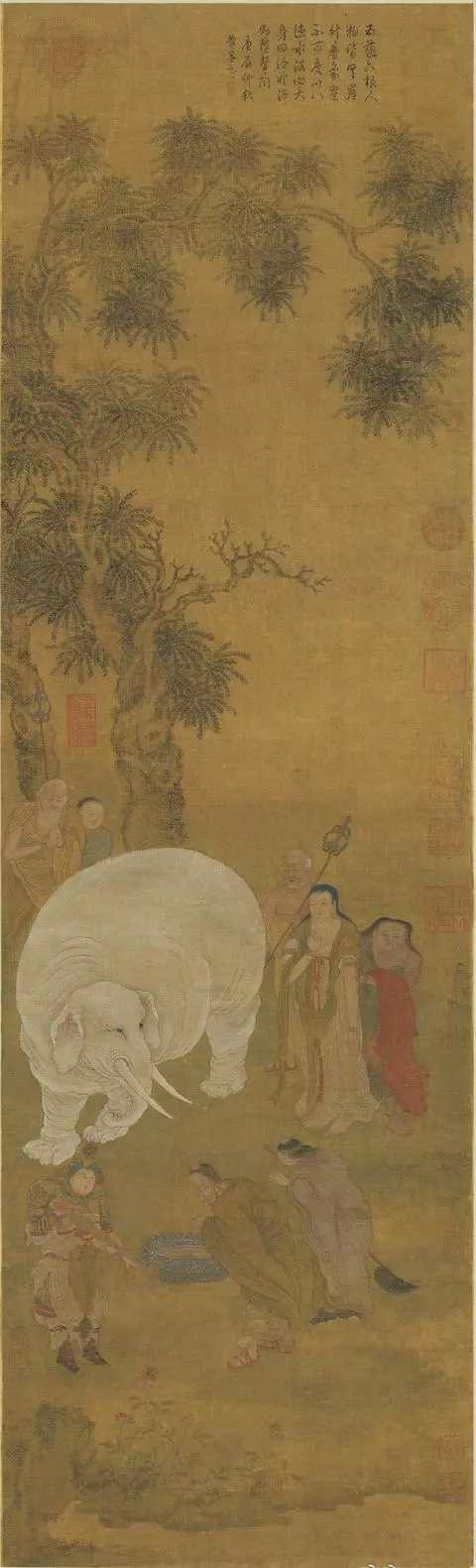 《洗象图》