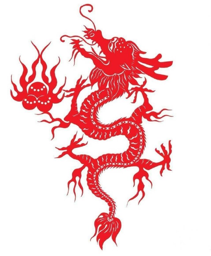 惟妙惟肖的龙的剪纸艺术