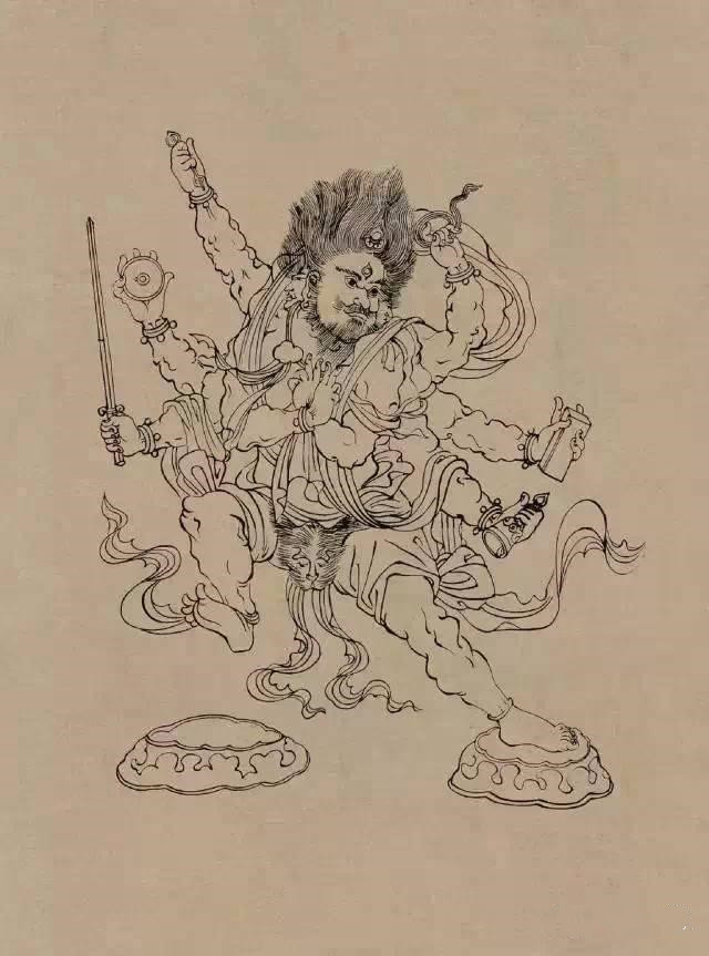 最全敦煌莫高窟石窟艺术线描稿