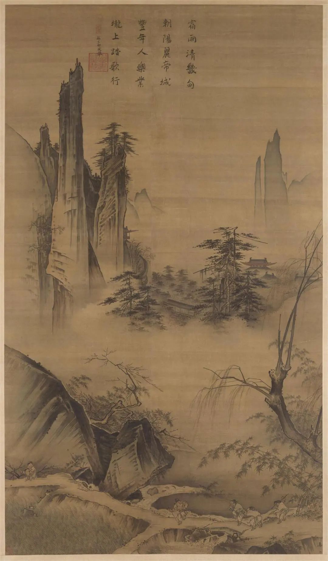 马远《踏歌图》