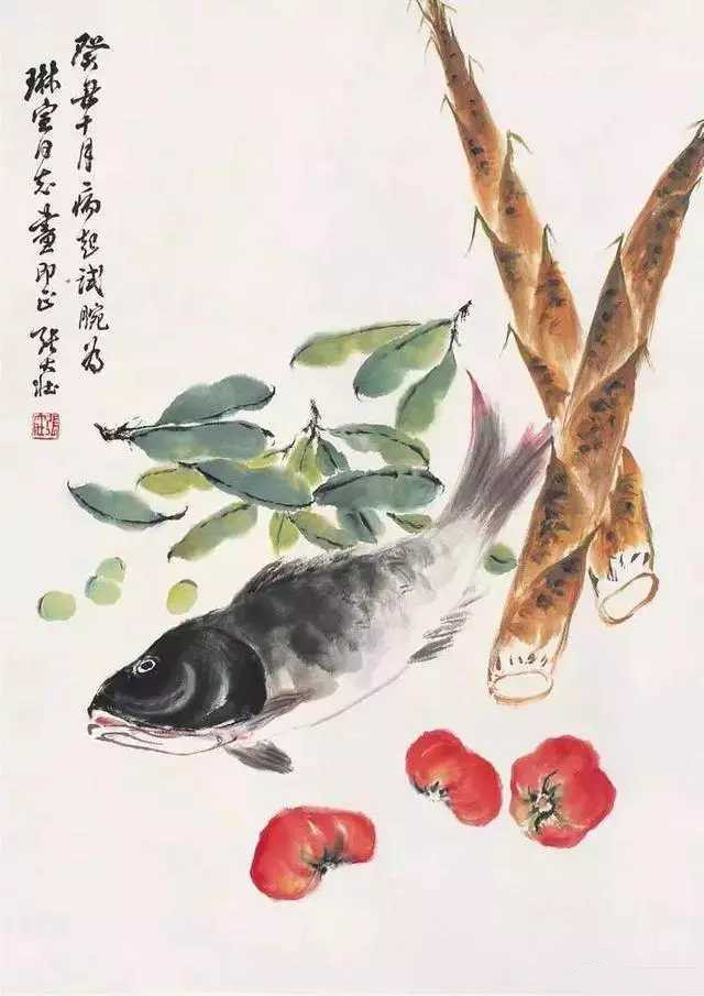 张大壮绘鱼虾