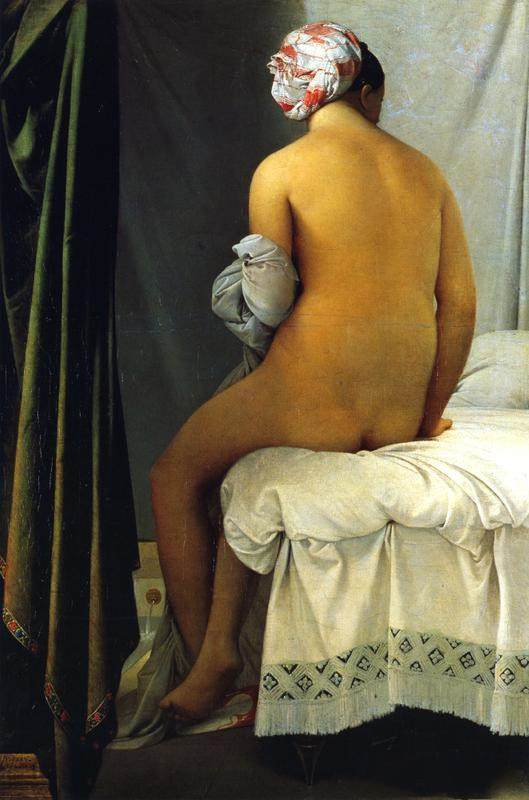 安格尔《大浴女》（Bather）