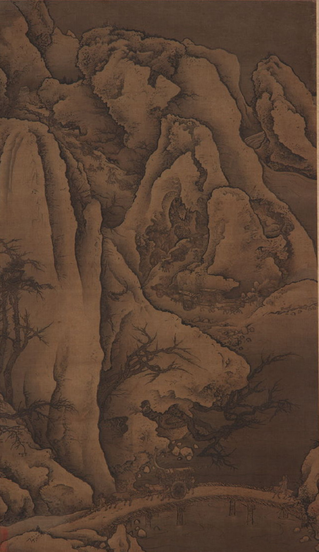 李寅 雪景山水图