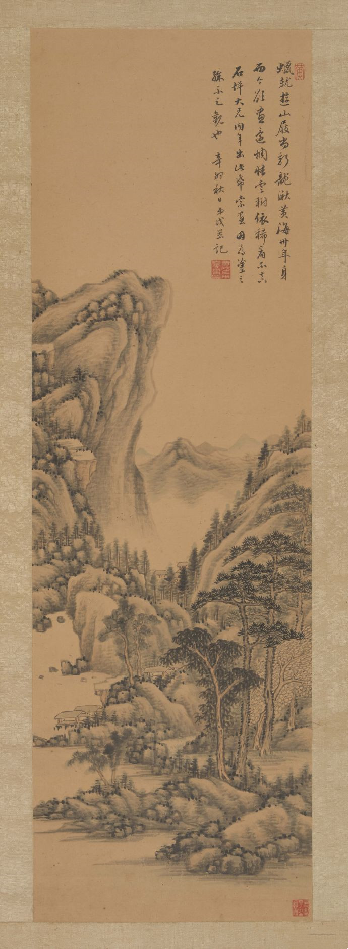 清 黄钺 游山图