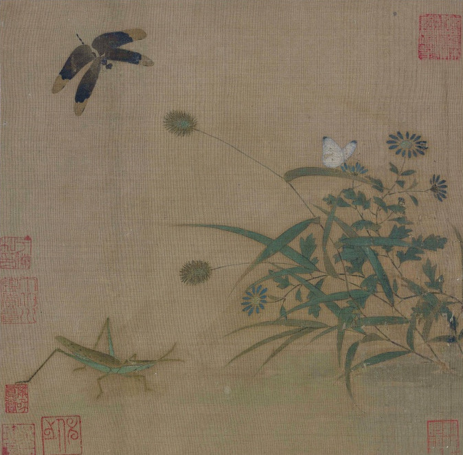 南宋 佚名《写生草虫图》