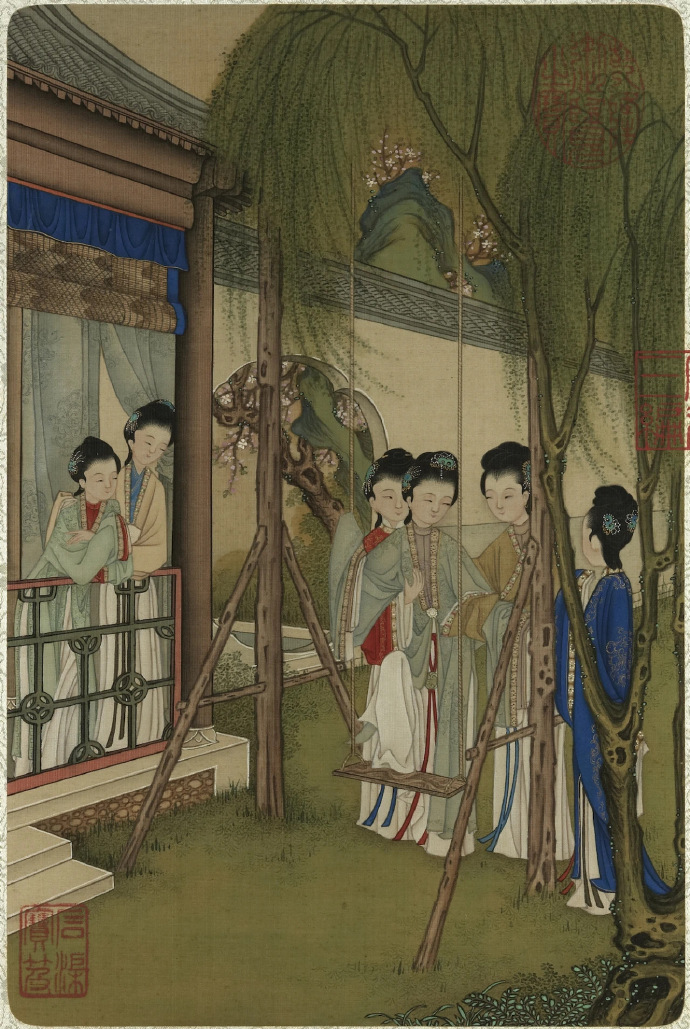 清 焦秉贞 画仕女图册