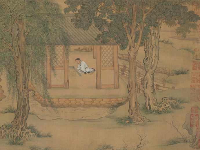 明 仇英《独乐园图》