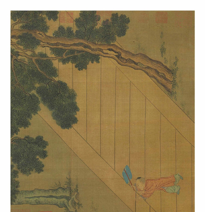  唐 周昉 麟趾图卷（传）
