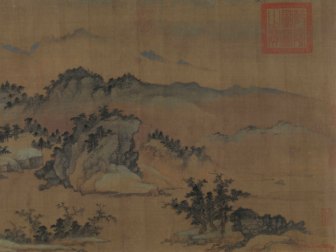  元 商琦 春山图