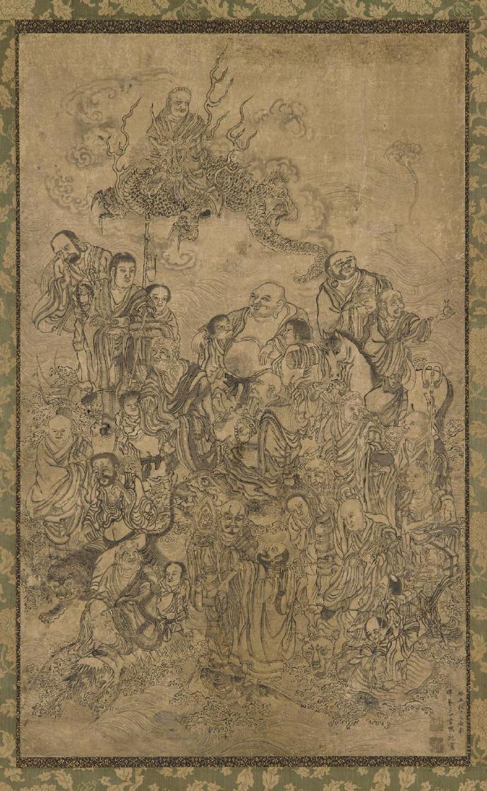 历代名家画人物动物巨龙